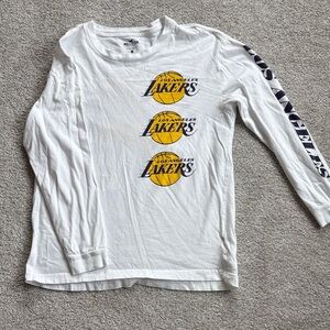 Hollister Men’s White Lakers Long Sleeve Tee